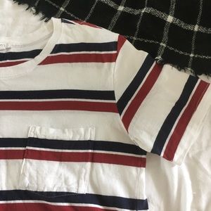 Stripe Tshirt w Pocket
